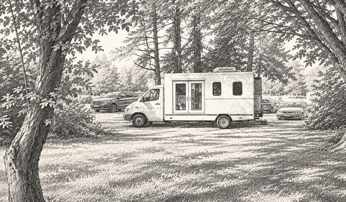 A picture of the music therapy van